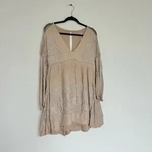 starlight mini dress free people Babydoll Dress Free People Starlight Mini Dress Free People Free-est Marina  Tie Back Cotton Crinkle